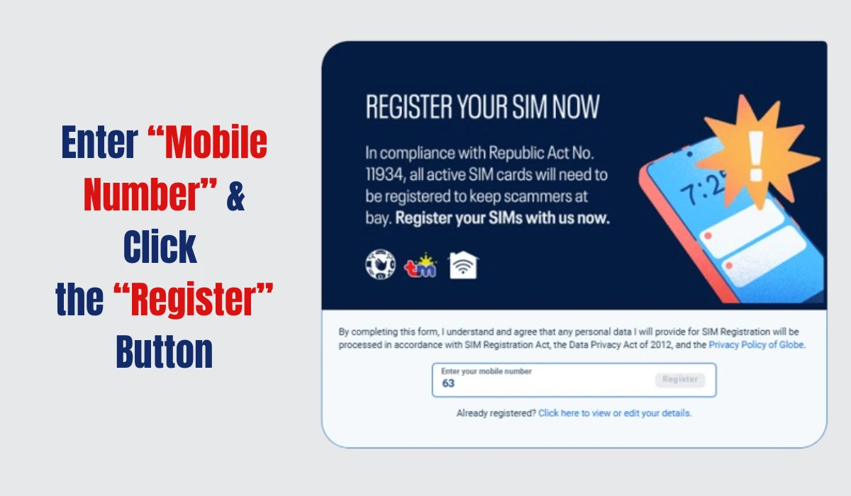 TM SIM Registration
