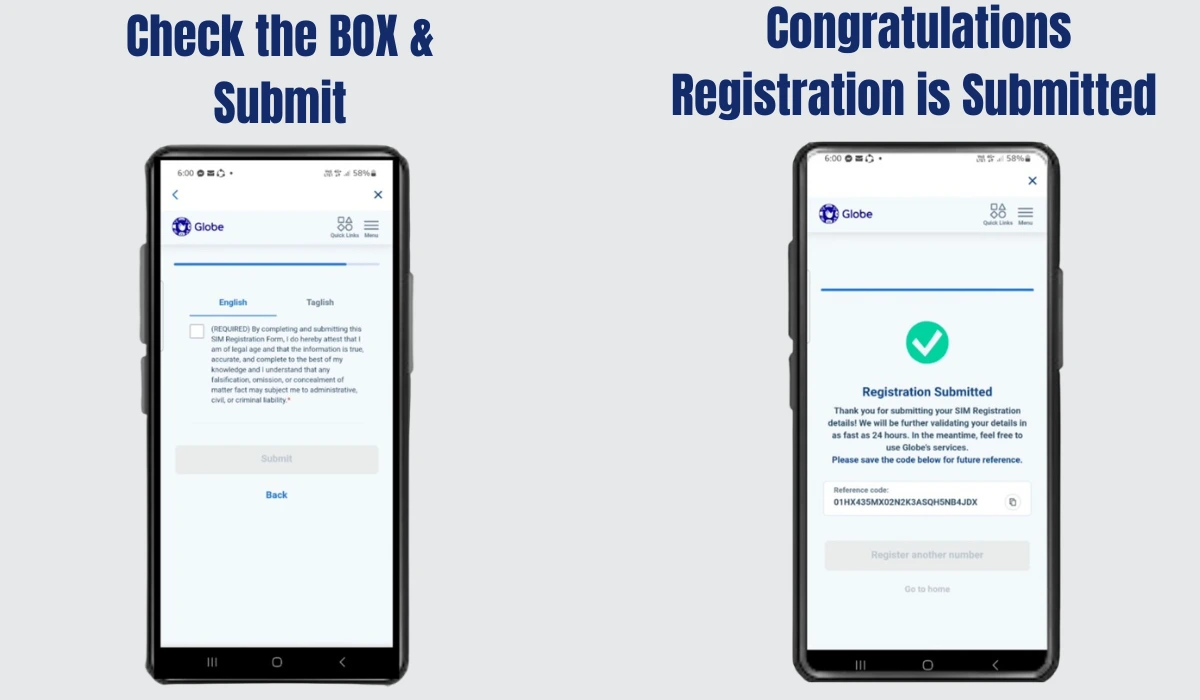 TM Sim registration