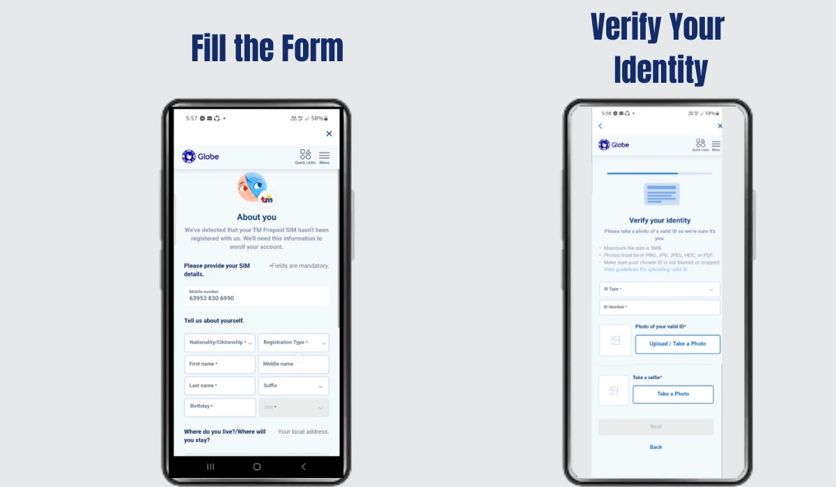 TM Sim registration