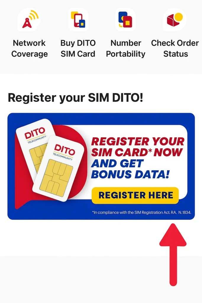 DITO SIM Registration